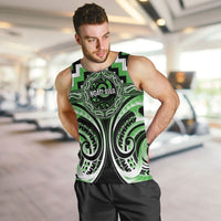 Aotearoa Ngati Awa Personalised Men Tank Top Maori Iwi Poutama Puhoro Tattoo LT14 Green - Polynesian Pride