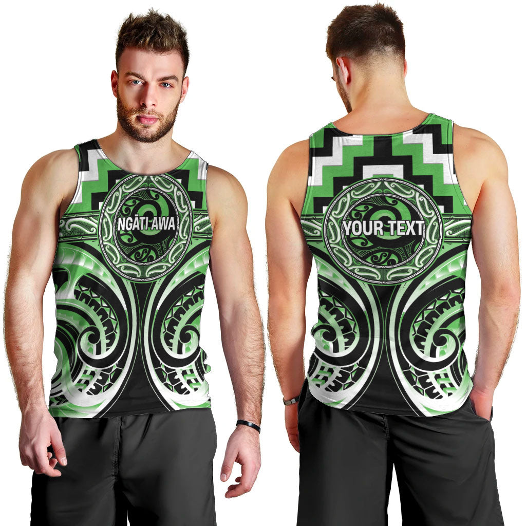 Aotearoa Ngati Awa Personalised Men Tank Top Maori Iwi Poutama Puhoro Tattoo LT14 - Polynesian Pride