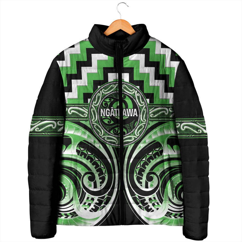 Aotearoa Ngati Awa Personalised Padded Jacket Maori Iwi Poutama Puhoro Tattoo LT14 - Polynesian Pride