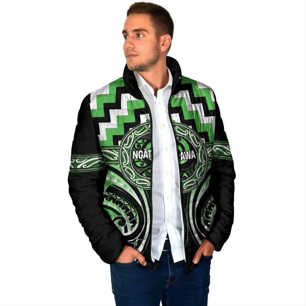 Aotearoa Ngati Awa Personalised Padded Jacket Maori Iwi Poutama Puhoro Tattoo LT14 - Polynesian Pride