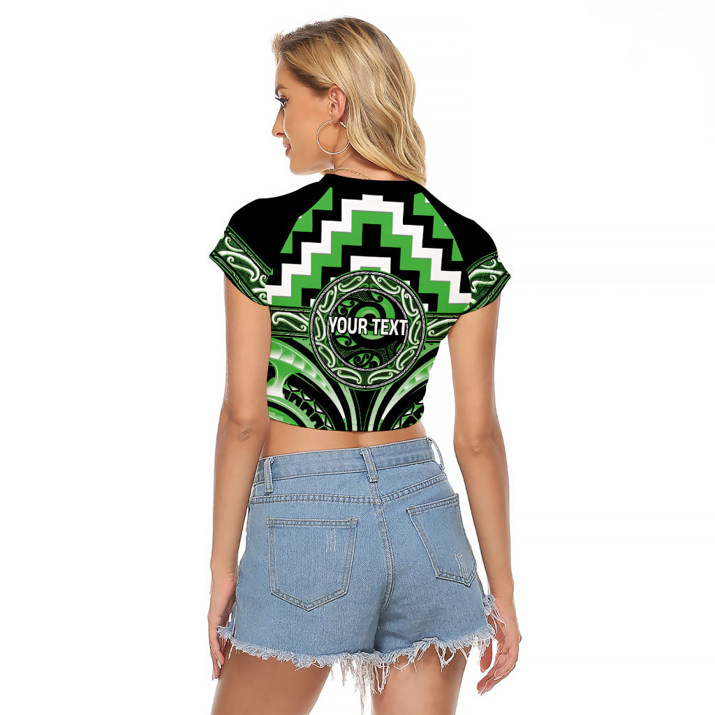 Aotearoa Ngati Awa Personalised Raglan Cropped T Shirt Maori Iwi Poutama Puhoro Tattoo LT14 - Polynesian Pride