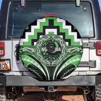 Aotearoa Ngati Awa Spare Tire Cover Maori Iwi Poutama Puhoro Tattoo LT14 Green - Polynesian Pride