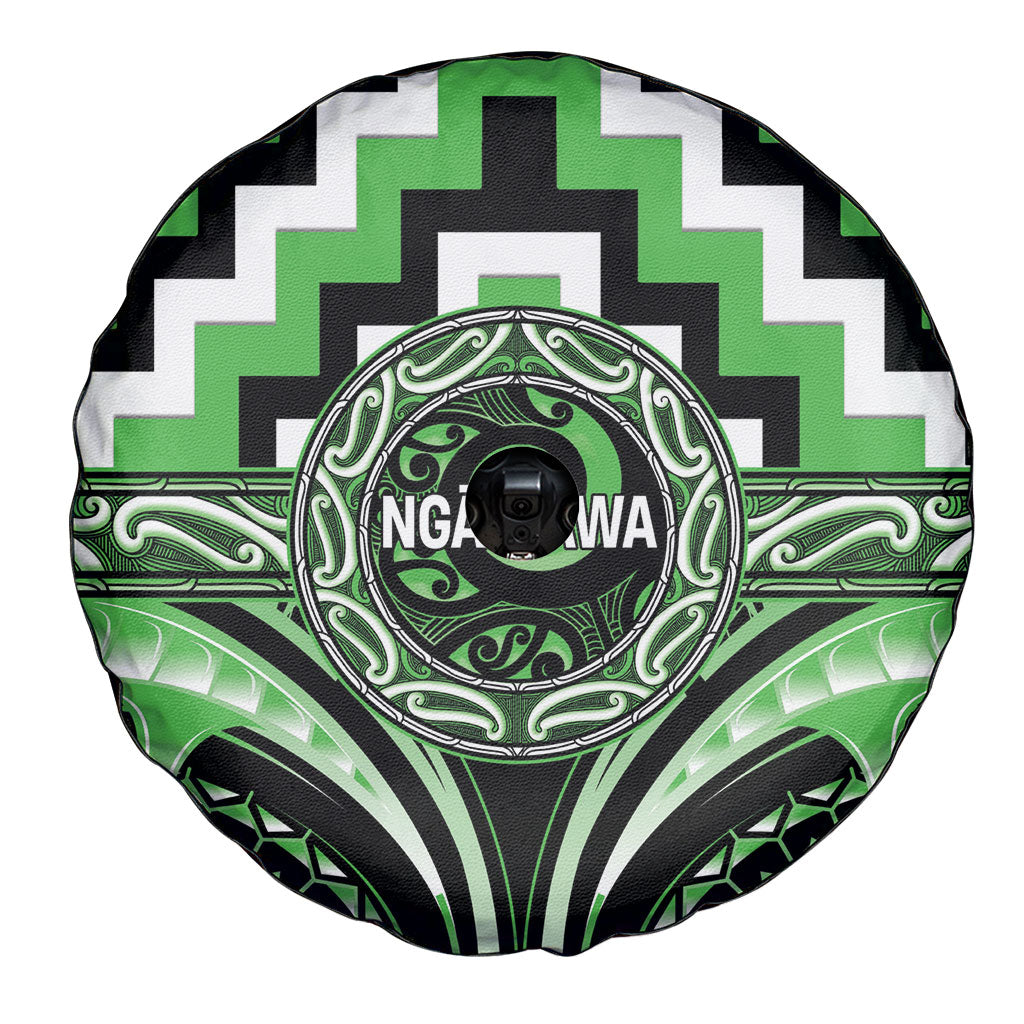 Aotearoa Ngati Awa Spare Tire Cover Maori Iwi Poutama Puhoro Tattoo LT14 - Polynesian Pride