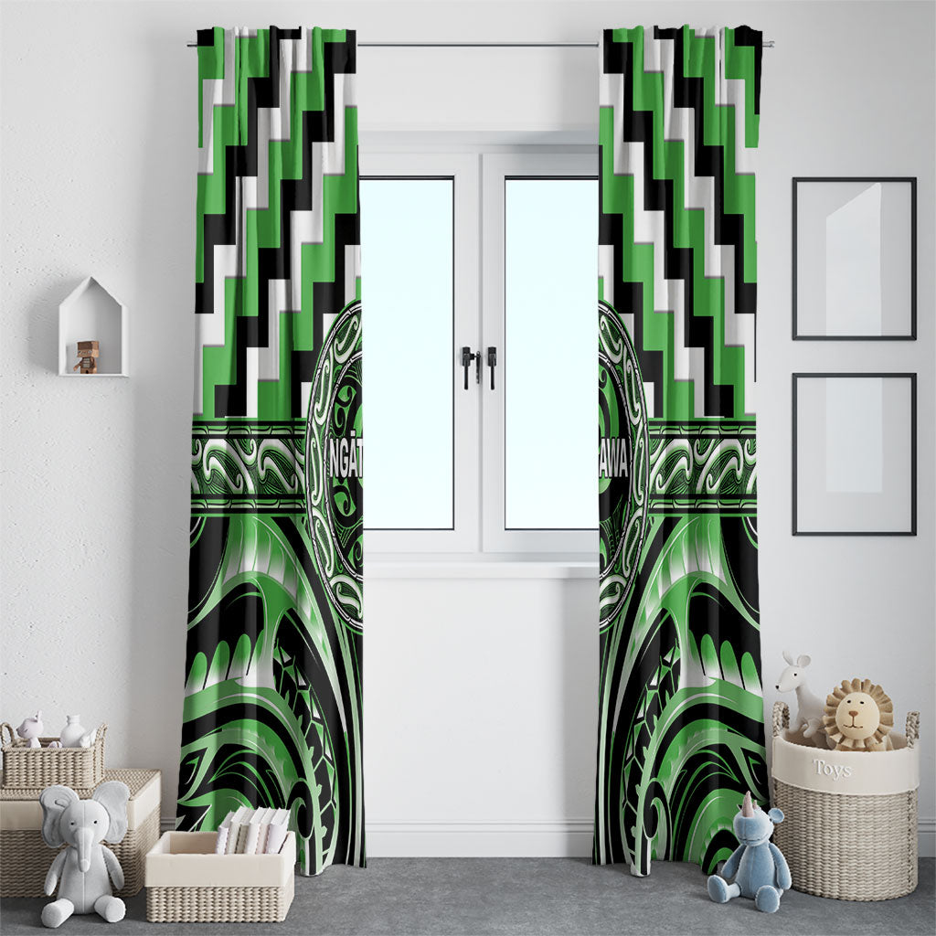 Aotearoa Ngati Awa Window Curtain Maori Iwi Poutama Puhoro Tattoo LT14 - Polynesian Pride