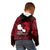 French Polynesia Tahiti Kid Hoodie Polynesian Shark Tattoo With Hibiscus Red Version LT14 - Polynesian Pride