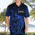 French Polynesia Tahiti Hawaiian Shirt Polynesian Shark Tattoo With Hibiscus Blue Version LT14 - Polynesian Pride