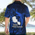 French Polynesia Tahiti Hawaiian Shirt Polynesian Shark Tattoo With Hibiscus Blue Version LT14 - Polynesian Pride