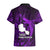 French Polynesia Tahiti Hawaiian Shirt Polynesian Shark Tattoo With Hibiscus Purple Version LT14 - Polynesian Pride