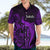 French Polynesia Tahiti Hawaiian Shirt Polynesian Shark Tattoo With Hibiscus Purple Version LT14 - Polynesian Pride