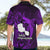 French Polynesia Tahiti Hawaiian Shirt Polynesian Shark Tattoo With Hibiscus Purple Version LT14 - Polynesian Pride