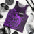 French Polynesia Tahiti Men Tank Top Polynesian Shark Tattoo With Hibiscus Purple Version LT14 Purple - Polynesian Pride