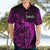 French Polynesia Tahiti Hawaiian Shirt Polynesian Shark Tattoo With Hibiscus Pink Version LT14 - Polynesian Pride