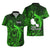 French Polynesia Tahiti Hawaiian Shirt Polynesian Shark Tattoo With Hibiscus Green Version LT14 - Polynesian Pride