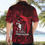 French Polynesia Bora Bora Hawaiian Shirt Polynesian Shark Tattoo With Hibiscus Red Version LT14 - Polynesian Pride