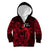 French Polynesia Bora Bora Kid Hoodie Polynesian Shark Tattoo With Hibiscus Red Version LT14 - Polynesian Pride