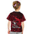 French Polynesia Bora Bora Kid T Shirt Polynesian Shark Tattoo With Hibiscus Red Version LT14 - Polynesian Pride