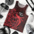 French Polynesia Bora Bora Men Tank Top Polynesian Shark Tattoo With Hibiscus Red Version LT14 Red - Polynesian Pride