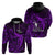 French Polynesia Bora Bora Hoodie Polynesian Shark Tattoo With Hibiscus Purple Version LT14 - Polynesian Pride