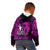 French Polynesia Bora Bora Kid Hoodie Polynesian Shark Tattoo With Hibiscus Pink Version LT14 - Polynesian Pride