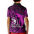 French Polynesia Bora Bora Kid Polo Shirt Polynesian Shark Tattoo With Hibiscus Pink Version LT14 - Polynesian Pride