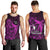 French Polynesia Bora Bora Men Tank Top Polynesian Shark Tattoo With Hibiscus Pink Version LT14 - Polynesian Pride