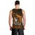 French Polynesia Bora Bora Men Tank Top Polynesian Shark Tattoo With Hibiscus Red Version LT14 - Polynesian Pride