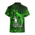 French Polynesia Bora Bora Hawaiian Shirt Polynesian Shark Tattoo With Hibiscus Green Version LT14 - Polynesian Pride