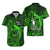 French Polynesia Bora Bora Hawaiian Shirt Polynesian Shark Tattoo With Hibiscus Green Version LT14 - Polynesian Pride