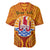 Personalised French Polynesia Baseball Jersey Coat Of Arms With Polynesian Plumeria LT14 - Polynesian Pride