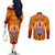 Personalised French Polynesia Couples Matching Off The Shoulder Long Sleeve Dress and Long Sleeve Button Shirts Coat Of Arms With Polynesian Plumeria LT14 - Polynesian Pride