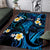 Tokelau Fakaofo Atoll Area Rug Polynesian Tattoo Plumeria With Map