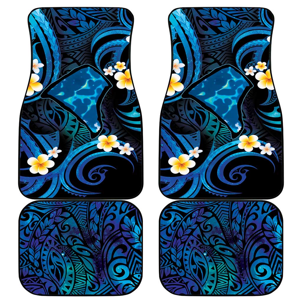 Tokelau Fakaofo Atoll Car Mats Polynesian Tattoo Plumeria With Map