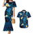 Tokelau Fakaofo Atoll Couples Matching Mermaid Dress and Hawaiian Shirt Polynesian Tattoo Plumeria With Map