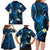 Tokelau Fakaofo Atoll Family Matching Long Sleeve Bodycon Dress and Hawaiian Shirt Polynesian Tattoo Plumeria With Map