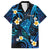 Tokelau Fakaofo Atoll Family Matching Off Shoulder Maxi Dress and Hawaiian Shirt Polynesian Tattoo Plumeria With Map