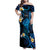 Tokelau Fakaofo Atoll Family Matching Off Shoulder Maxi Dress and Hawaiian Shirt Polynesian Tattoo Plumeria With Map