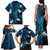 Tokelau Fakaofo Atoll Family Matching Tank Maxi Dress and Hawaiian Shirt Polynesian Tattoo Plumeria With Map