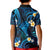 Tokelau Fakaofo Atoll Kid Polo Shirt Polynesian Tattoo Plumeria With Map