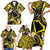 Tokelau Atafu Atoll Family Matching Short Sleeve Bodycon Dress and Hawaiian Shirt Polynesian Tattoo Plumeria With Map