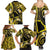 Tokelau Atafu Atoll Family Matching Summer Maxi Dress and Hawaiian Shirt Polynesian Tattoo Plumeria With Map