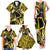 Tokelau Atafu Atoll Family Matching Tank Maxi Dress and Hawaiian Shirt Polynesian Tattoo Plumeria With Map