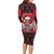 Personalized Hawaii Skull Christmas Family Matching Long Sleeve Bodycon Dress and Hawaiian Shirt Mele Kalikimaka Hawaiian Kakau - Polynesian Pride