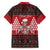 Personalized Hawaii Skull Christmas Family Matching Off Shoulder Short Dress and Hawaiian Shirt Mele Kalikimaka Hawaiian Kakau - Polynesian Pride