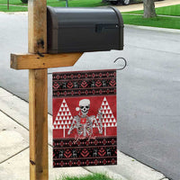 Personalized Hawaii Skull Christmas Garden Flag Mele Kalikimaka Hawaiian Kakau - Polynesian Pride