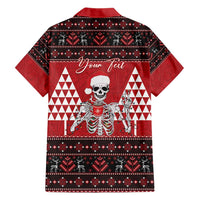 Personalized Hawaii Skull Christmas Hawaiian Shirt Mele Kalikimaka Hawaiian Kakau - Polynesian Pride