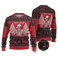Personalized Hawaii Skull Christmas Ugly Christmas Sweater Mele Kalikimaka Hawaiian Kakau - Polynesian Pride