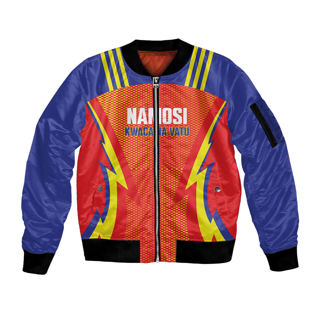 Namosi Fiji 2026 Rugby Custom Sleeve Zip Bomber Jacket Kwaca Na Vatu