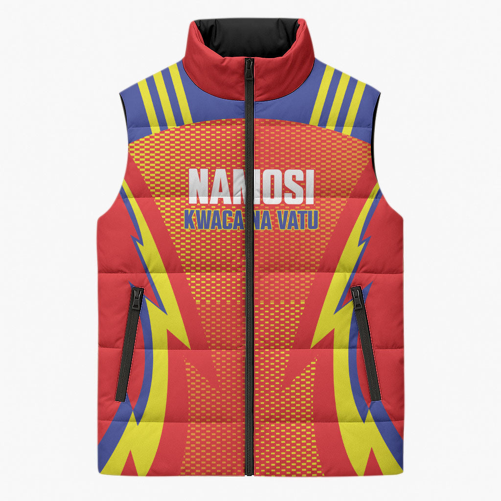 Namosi Fiji 2026 Rugby Custom Sleeveless Puffer Jacket Kwaca Na Vatu