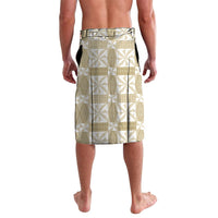 Beige Ngatu Pattern Malo e Lelei Tonga Lavalava LT14 - Polynesian Pride