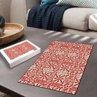 Red Ngatu Pattern Malo e Lelei Tonga Puzzle
